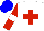 Silk - White, red cross, sleeves blue, white armlets, cap red