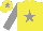 Silk - Yellow, Grey star, sleeves and star on cap
