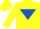 Silk - Yellow, Royal Blue inverted triangle
