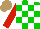 Silk - Green,white check,sleeves,red arm hoop, light brown cap