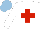 Silk - White, red cross, light blue cap