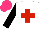 Silk - White, red cross, black sleeves, hot pink cap