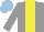 Silk - Grey, yellow stripe, light blue cap