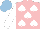 Silk - Pink, white spades, sleeves, light blue cap