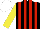 Silk - Black, red stripes ,black sleeves,yellow arm hoop, white cap