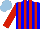 Silk - Blue, red stripes, red sleeves, light blue cap