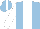 Silk - light blue, white stripe, white sleeves, white stripe on cap