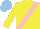 Silk - Yellow, pink sash, light blue cap