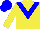 Silk - Yellow, blue chevron, cap