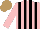 Silk - Pink, black stripes, light brown cap