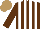 Silk - Brown, white stripes, light brown cap