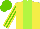 Silk - Yellow, lime stripe, black, yellow stripes sleeves, light green cap