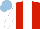 Silk - Red, white stripe, slevees, light blue cap