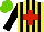 Silk - Yellow, black stripes, red cross, black sleeves, light green cap