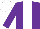 Silk - Purple, white stripe, white cap