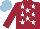 Silk - Maroon, white stars, light blue cap