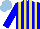 Silk - Blue, yellow stripes, light blue cap