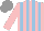 Silk - Pink, light blue stripes, grey cap