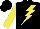 Silk - Black,  yellow lightning bolt and tcjb, yellow sleeves, black cap