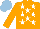 Silk - Orange,white stars,sleeves,orange stars, light blue cap