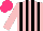 Silk - Pink, black stripes, hot pink cap