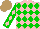 Silk - Pink, green diamonds, green sleeves, pink diamond stripe sleeves, light brown cap