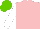 Silk - Pink, white sleeves, light green cap