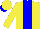 Silk - yellow, blue panel and peak