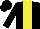 Silk - black, yellow stripe