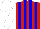 Silk - Red, blue stripes, white sleeve, cap