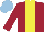 Silk - Maroon,yellow stripe, light blue cap