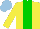 Silk - Yellow, green stripe, light blue cap