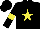Silk - black, yellow star and armlet