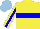 Silk - Yellow, blue hoop, blue stripe sleeves, light blue cap