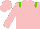 Silk - pink, light green epaulettes