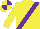 Silk - Yellow, purple sash, quartered cap
