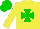 Silk - Yellow, green maltese cross, green cap