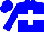 Silk - Blue, blue hma on white belt, white cross on front, white emblems on sleeves