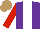 Silk - Purple,white stripe,red sleeves, light brown cap