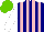 Silk - Navy, pink stripes, white sleeves, light green cap