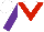 Silk - White, red zigzag chevron, purple sleeves, desert sand cap