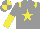 Silk - grey, yellow star and epaulettes, halved sleeves, quartered cap