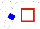 Silk - White, red hollow box, blue armlet on white sleeves, white cap