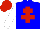 Silk - blue, red cross of lorraine, white sleeves, red cap