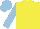 Silk - Yellow body, light blue arms, light blue cap