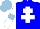 Silk - Blue, white cross of lorraine, white sleeves with light blue armbands, light blue cap