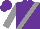 Silk - Purple with grey sash, grey sleeves