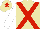 Silk - Beige, red cross sashes, white sleeves, beige cap, red star