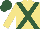 Silk - Khaki, hunter green cross sashes, hunter green cap