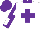 Silk - White, purple cross, white sleeves, purple armlets, cuffs, quarters cap ,collar
